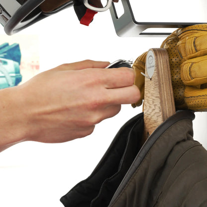 All-in-One Helmet and Jacket Hanger
