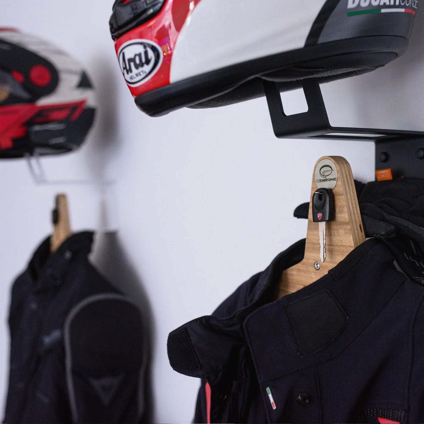 All-in-One Helmet and Jacket Hanger