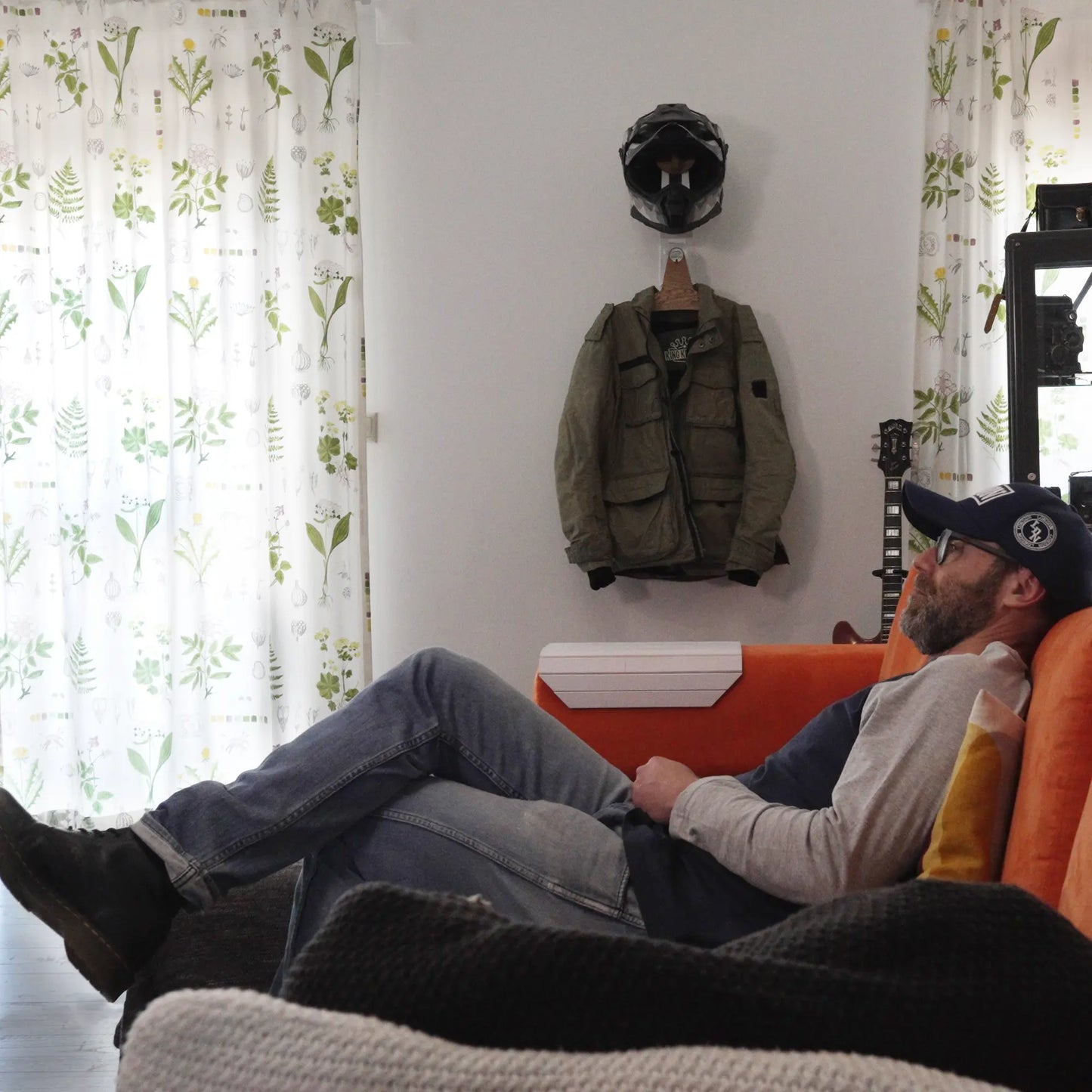 All-in-One Helmet and Jacket Hanger
