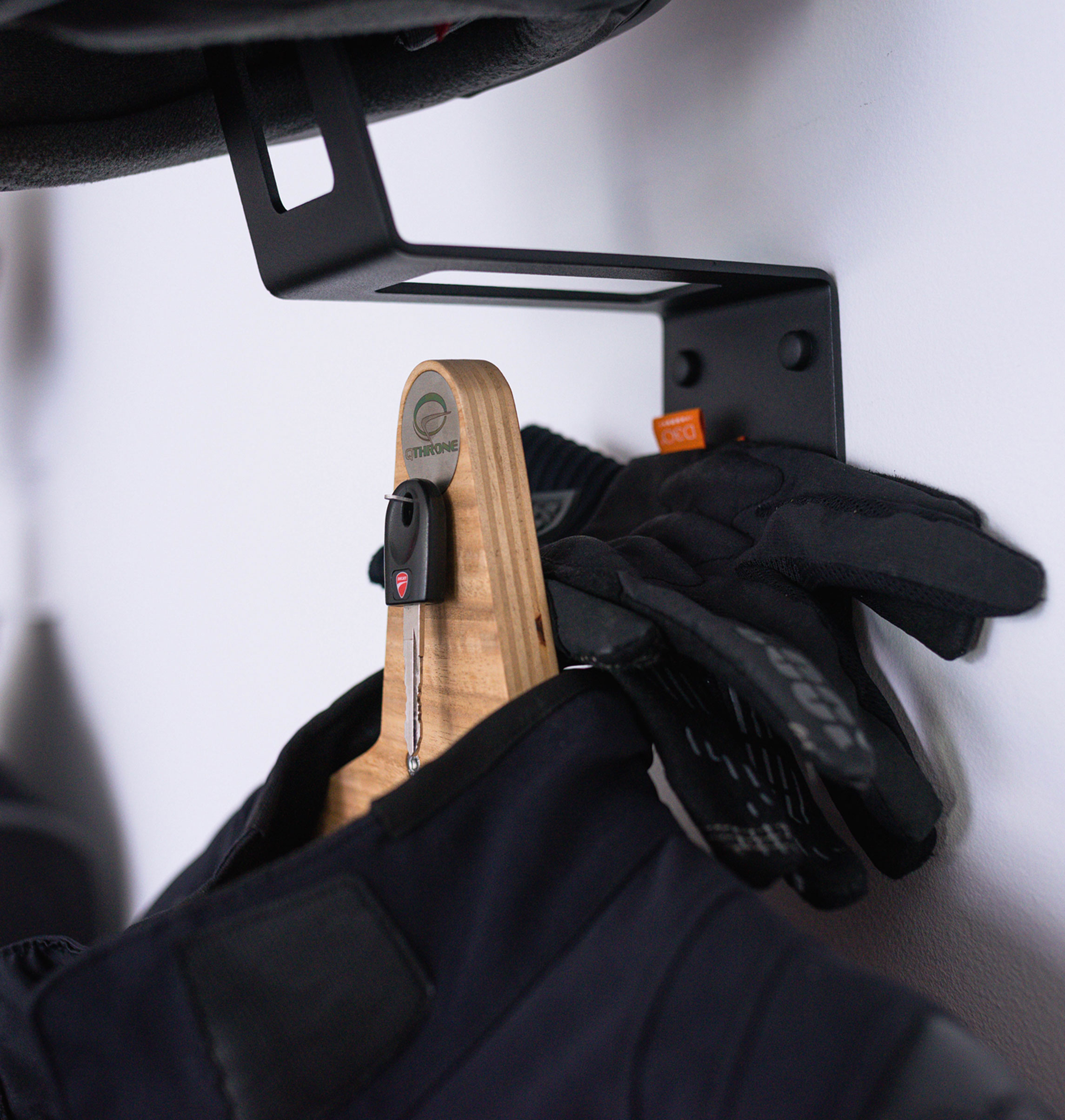 Helmet Holder - Finally the solution for motorcyclists: keep your gear safe, and turn it to a work of art in your wall!